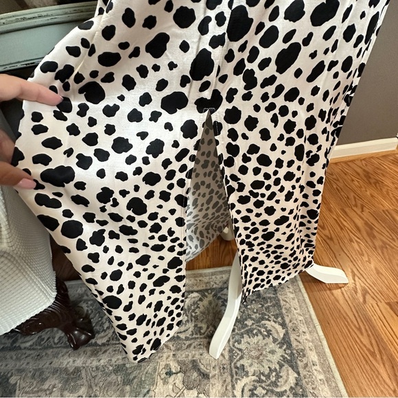 Anthropologie Vintage Y2K Inspired Dalmatian Print Slip Dress Size Medium - Picture 12 of 16